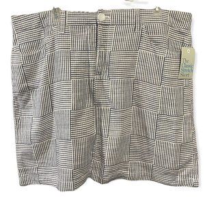 Madras, Blue and White Seersucker Skort - Size 18